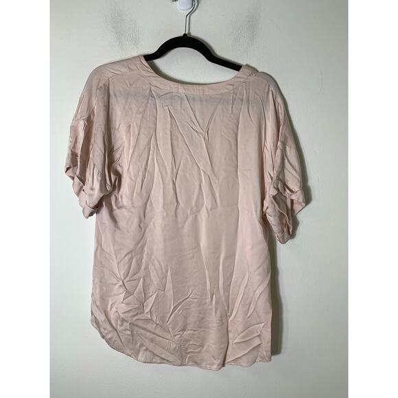 Pants Store Pink Short Sleeve Top Sz S - Picture 2 of 2